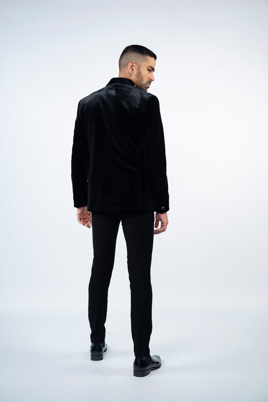 Black Velvet Eagle Embroidered Tuxedo – Image 8
