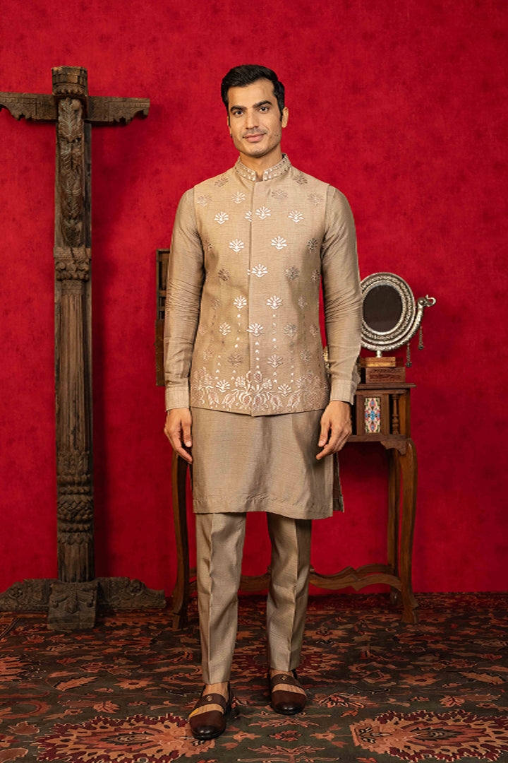 Almond Brown  Foil Applique Set