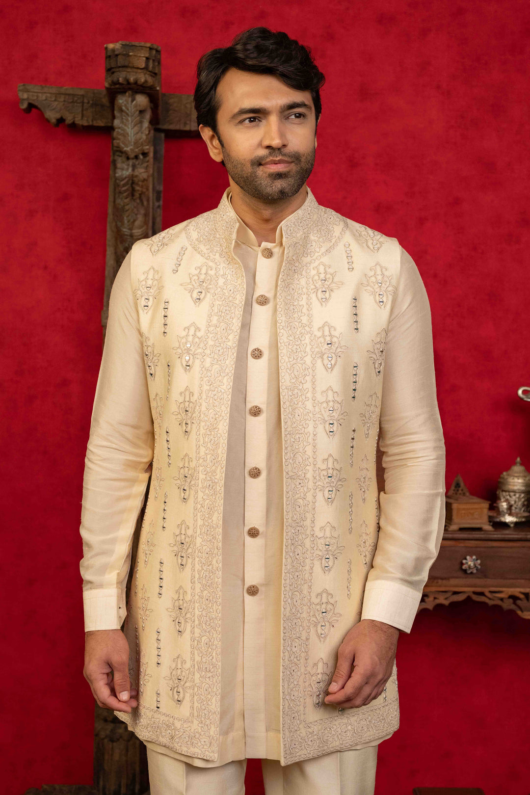 Classic Soft Peach Jacket Set – Image 1