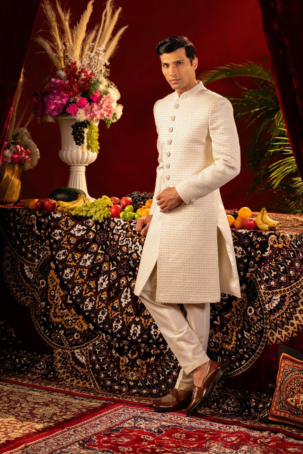 Ivory Elegance Sherwani