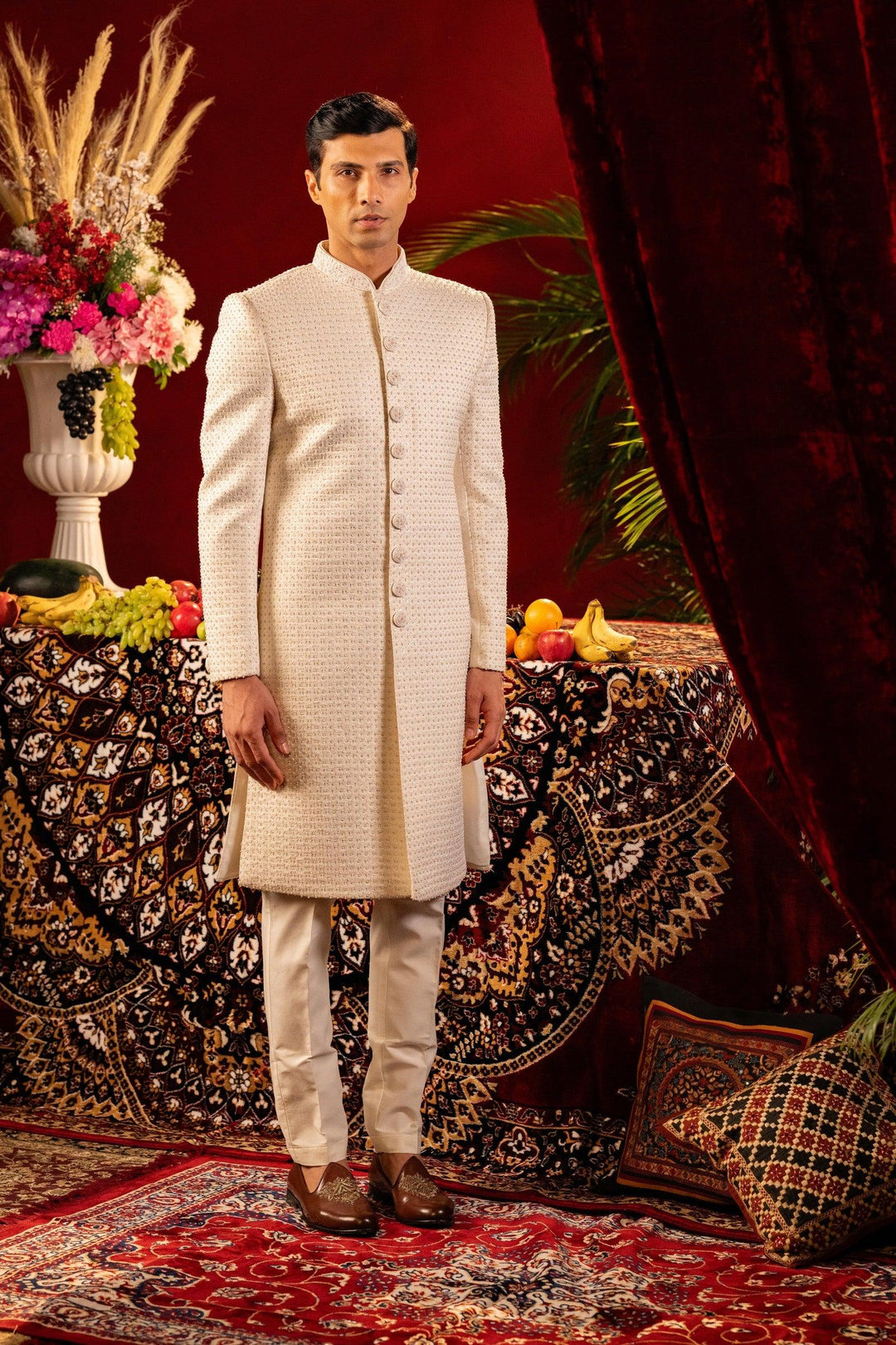 Ivory Elegance Sherwani – Image 5