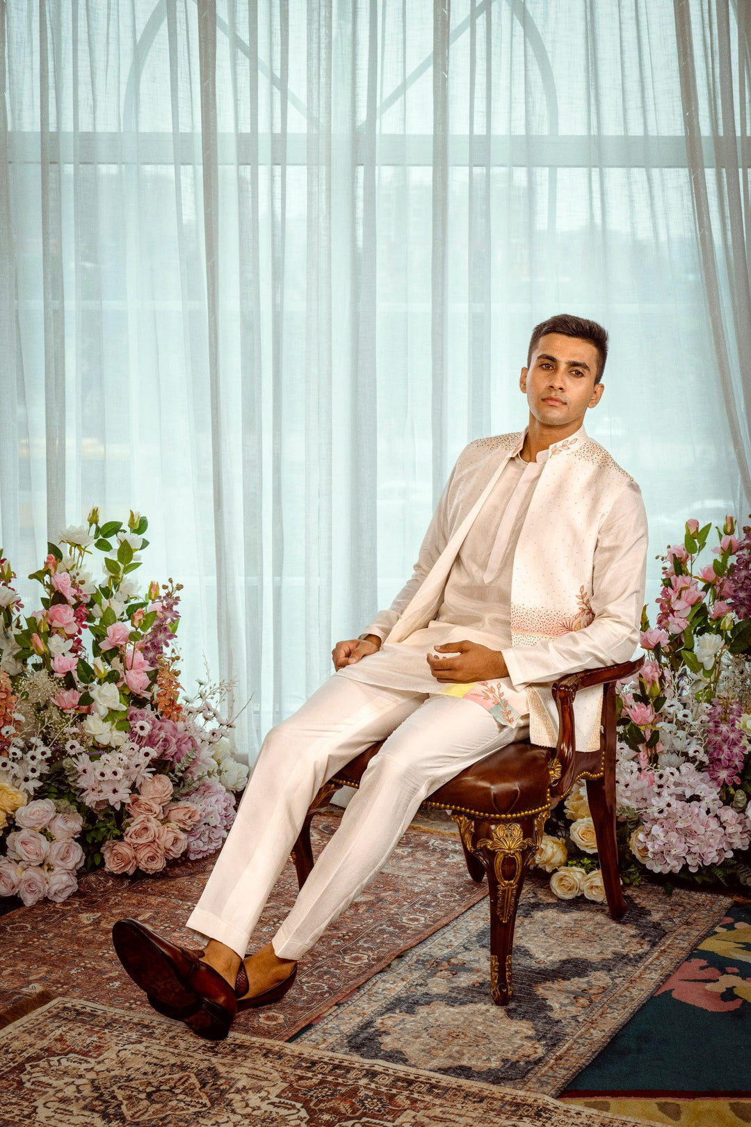 Ivory Oasis Koti Kurta Set – Image 1
