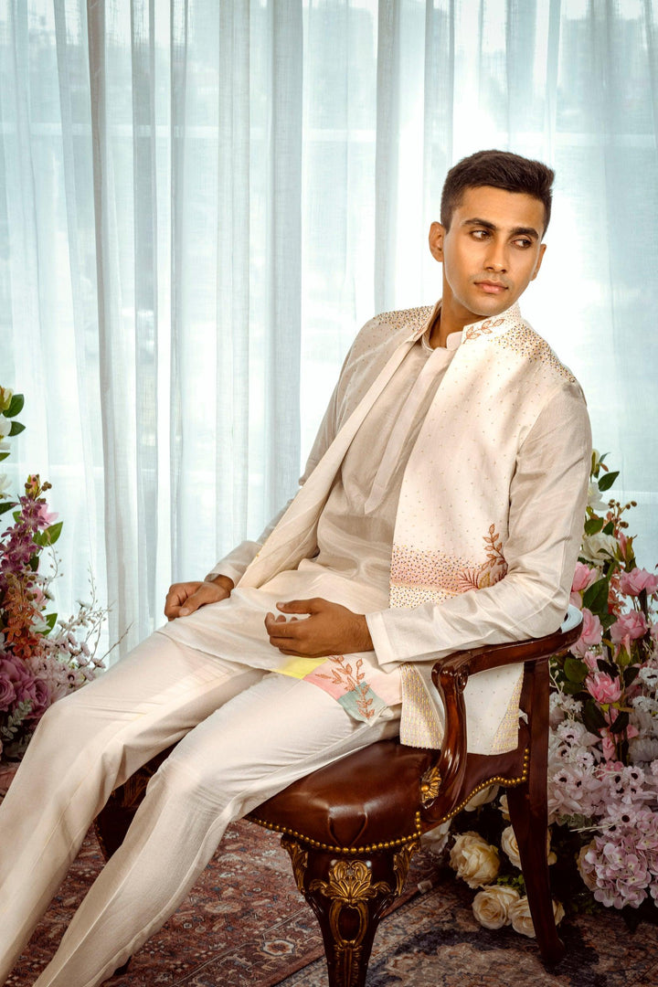 Ivory Oasis Koti Kurta Set