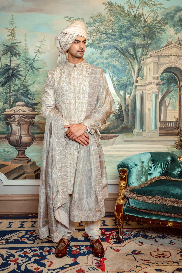 Champagne Gold Chandelier Sherwani