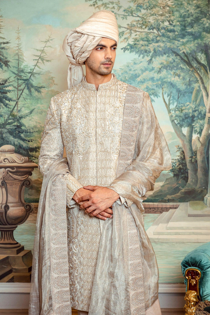 Champagne Gold Chandelier Sherwani