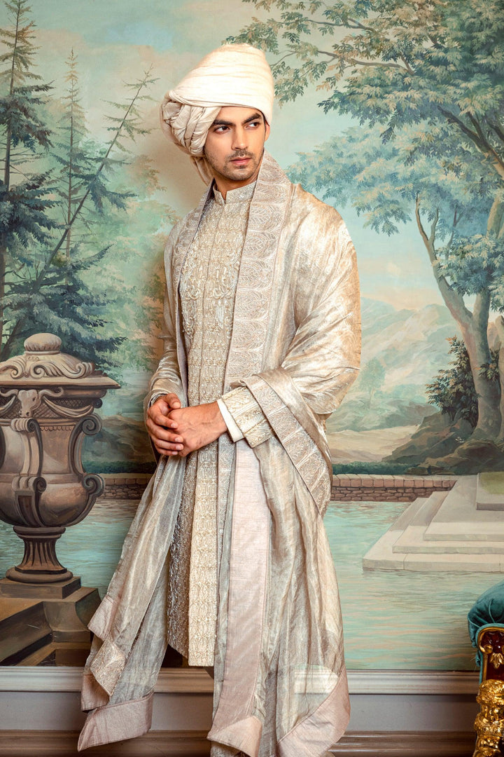 Champagne Gold Chandelier Sherwani