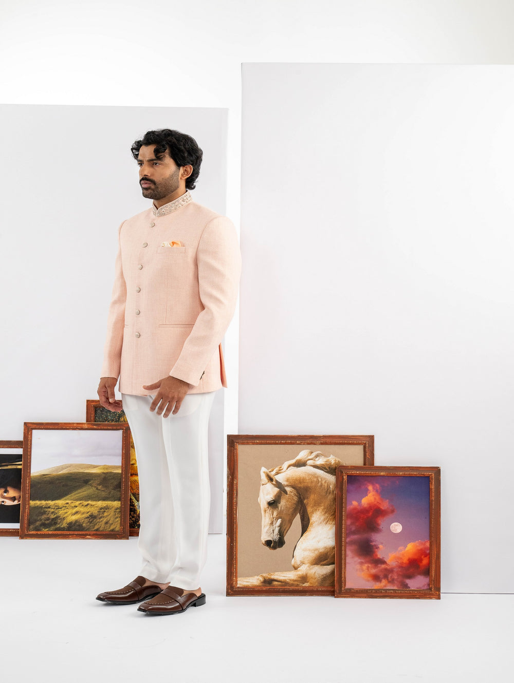 classic pink jodhpuri