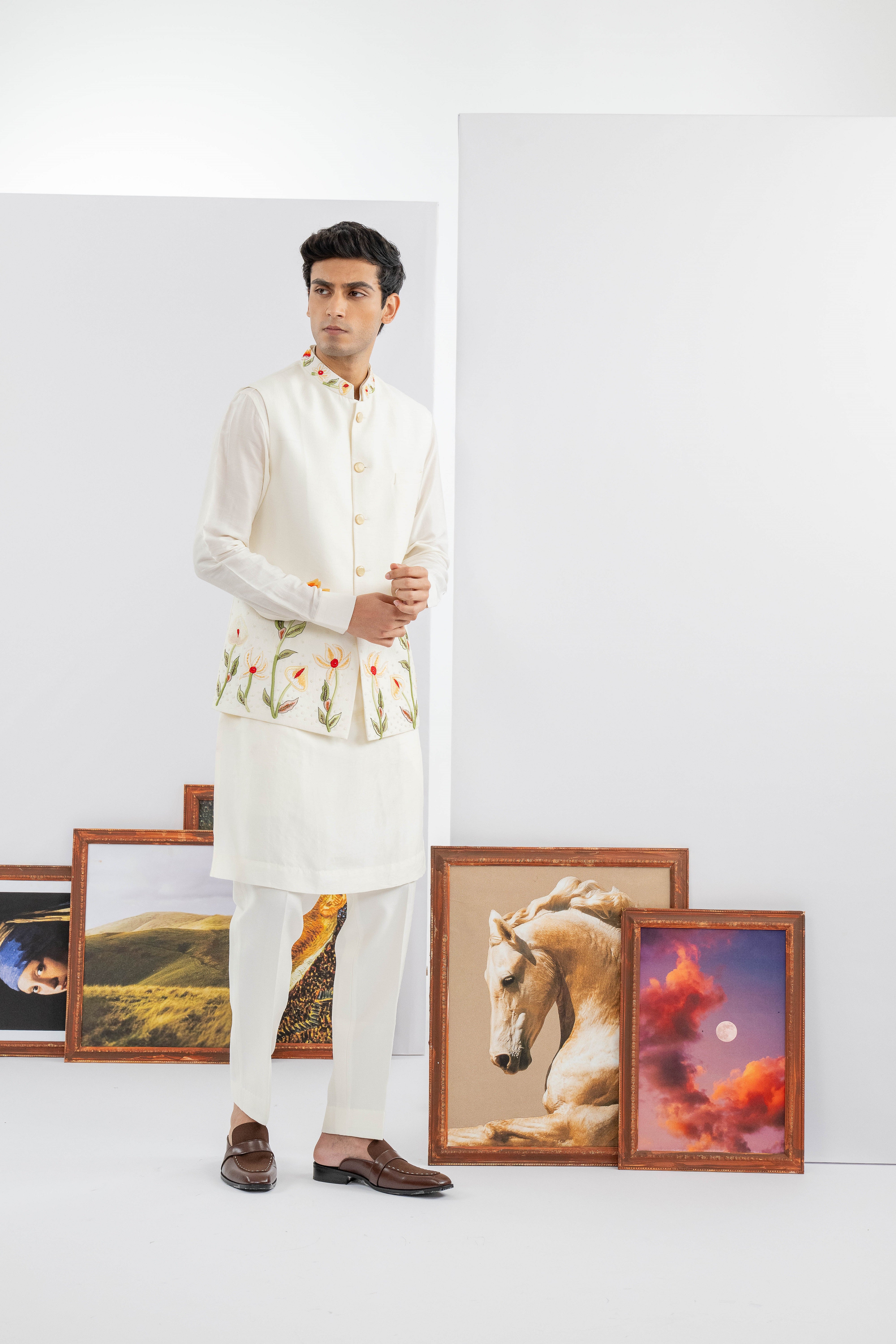 Buy Designer & Indo Western Premium Koti Set Kurta for Men Online