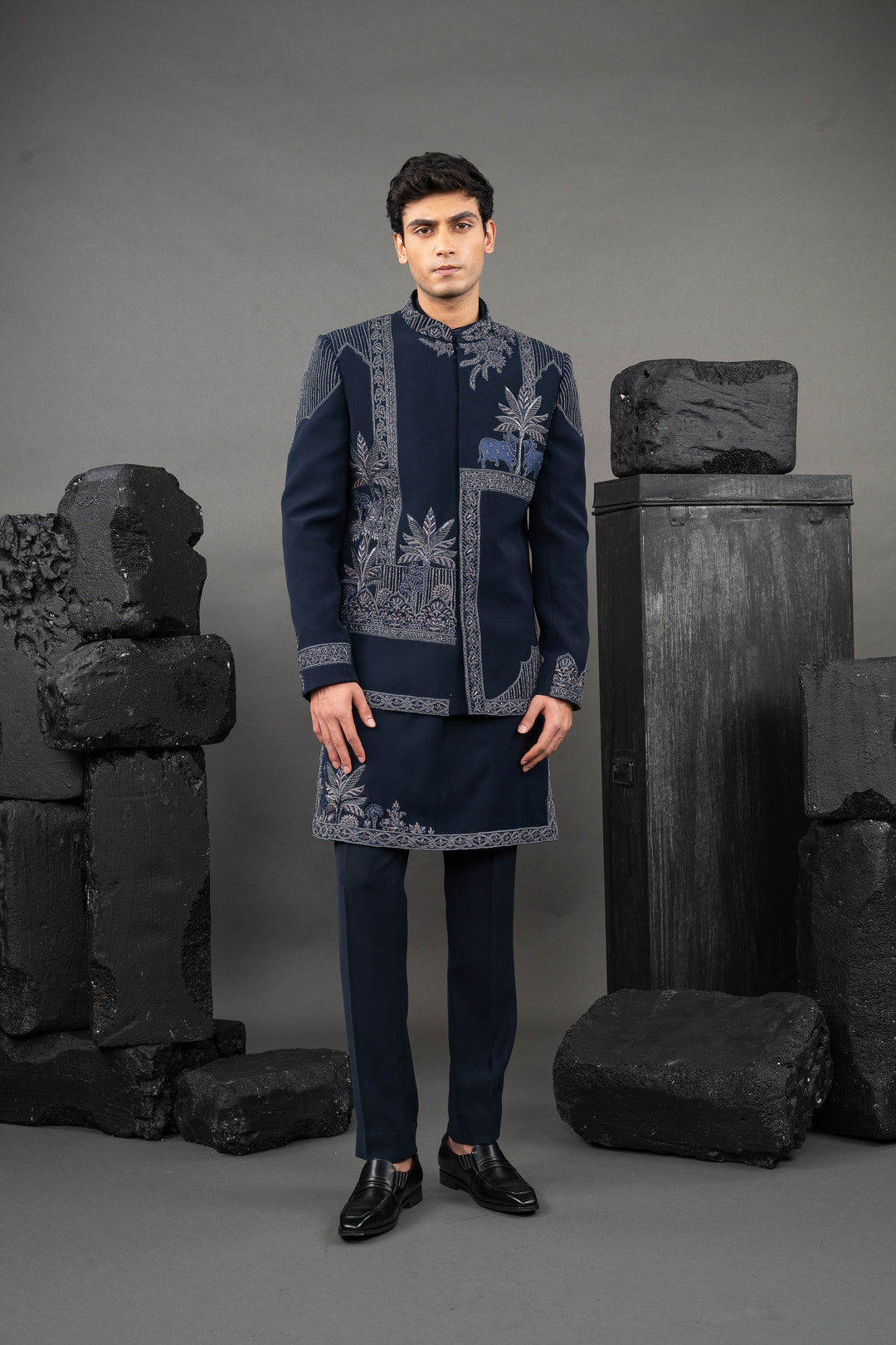 Cow placement black jodhpuri – Image 3
