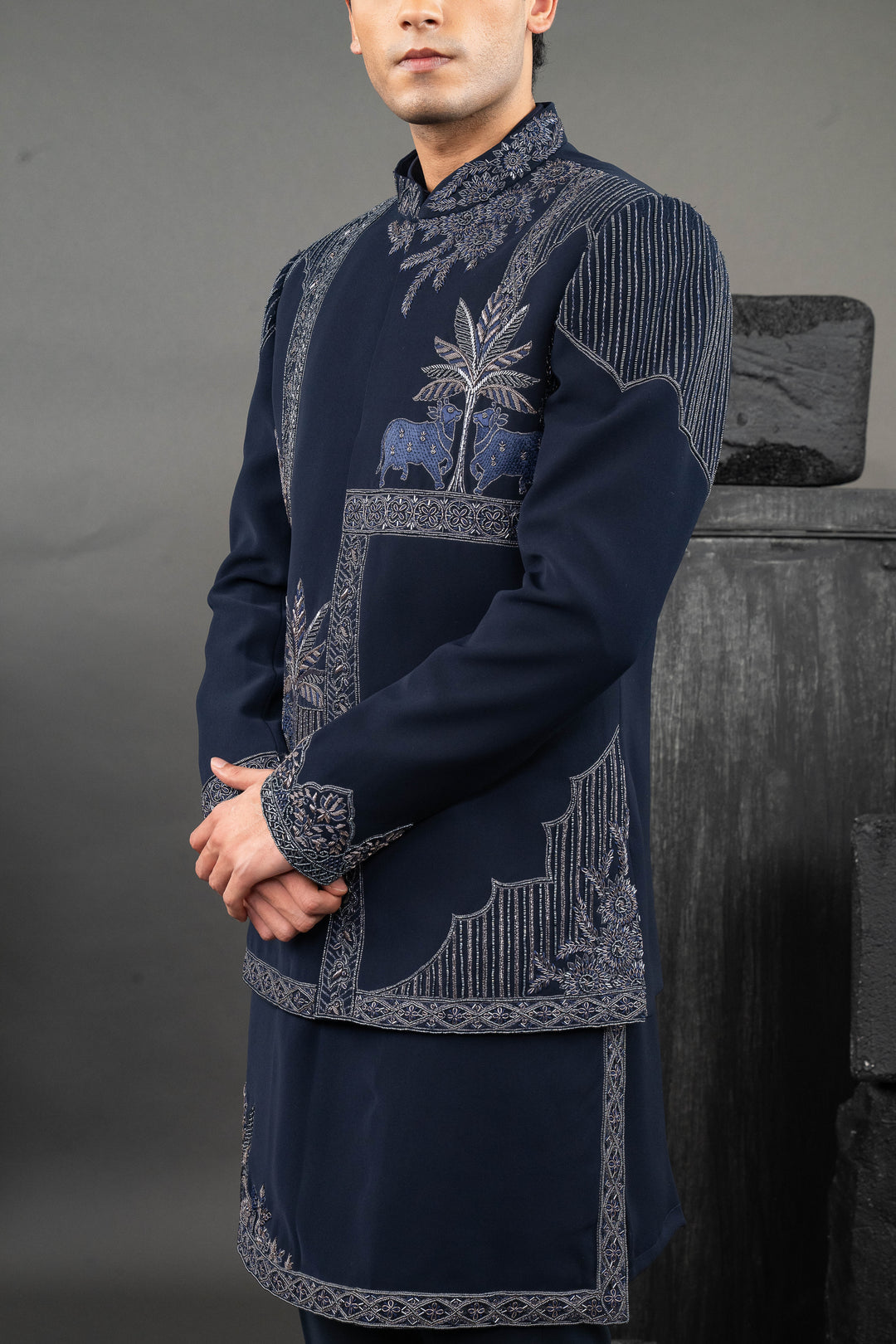 Cow placement black jodhpuri – Image 11
