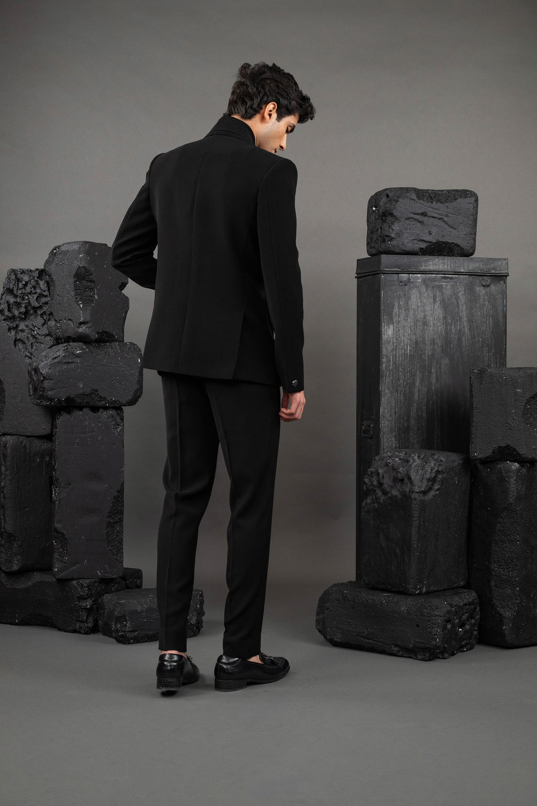 black  hand work embroidery – Image 2