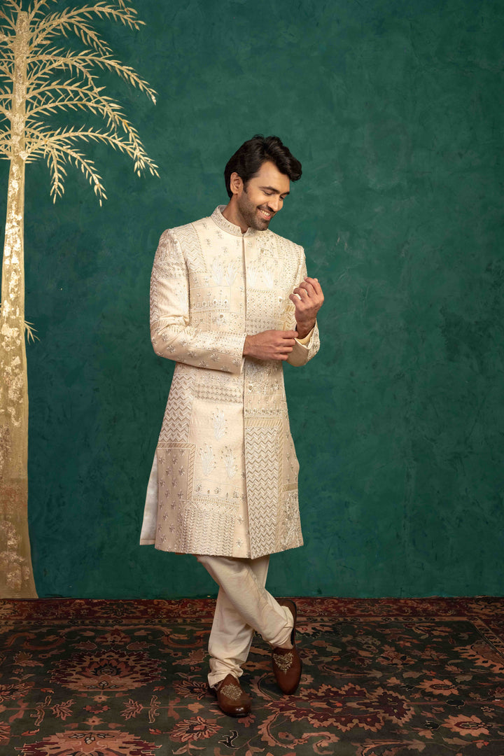 BEIGE SHRWANI