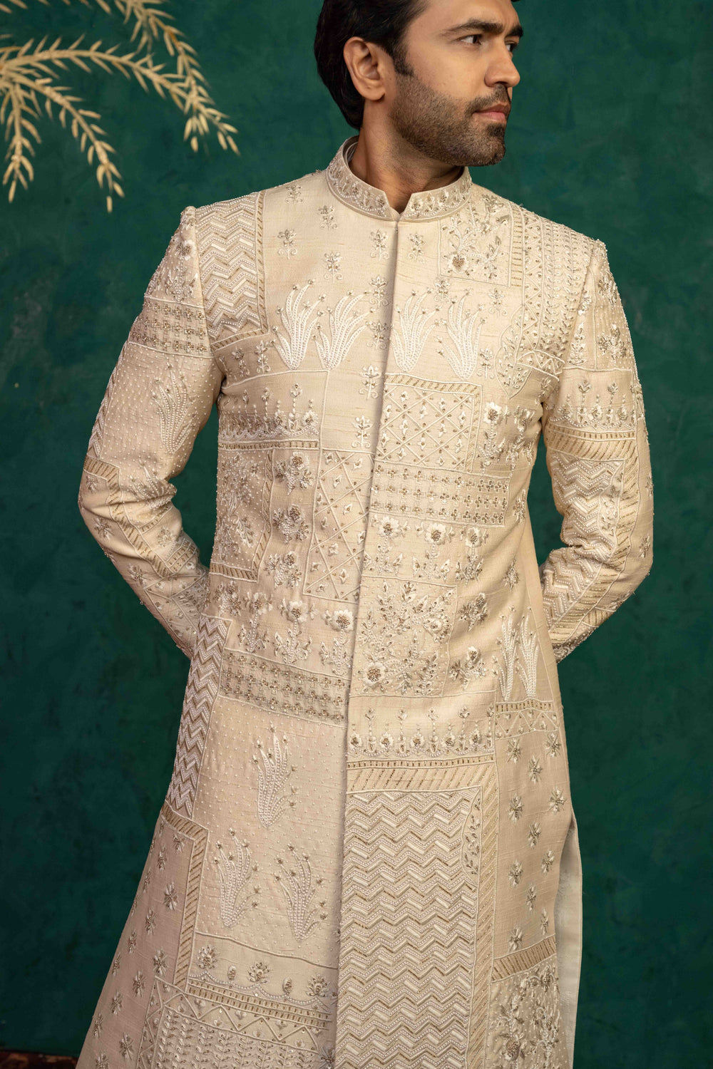 BEIGE SHRWANI