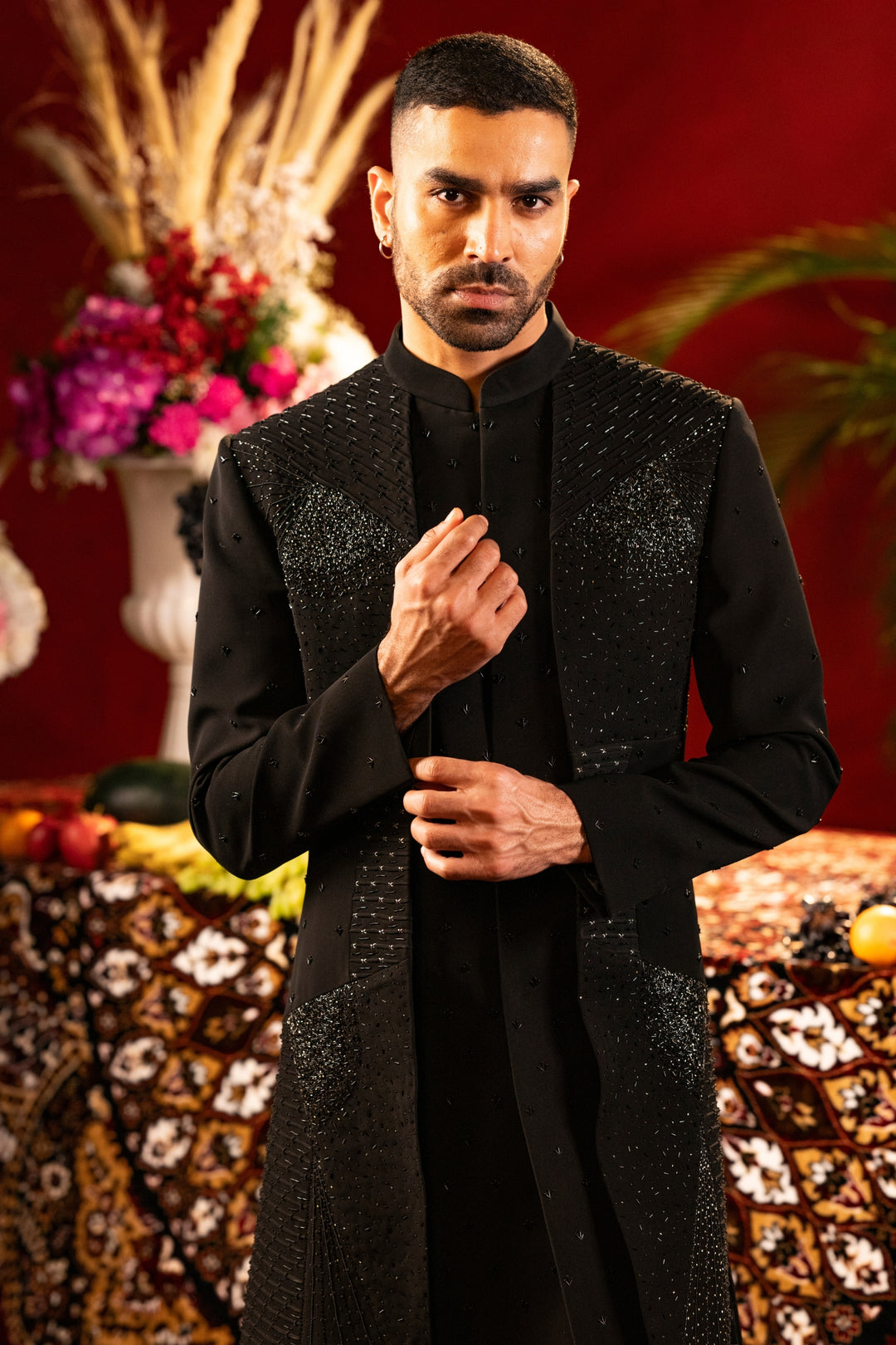 Black Layered Indo-Western – Image 3