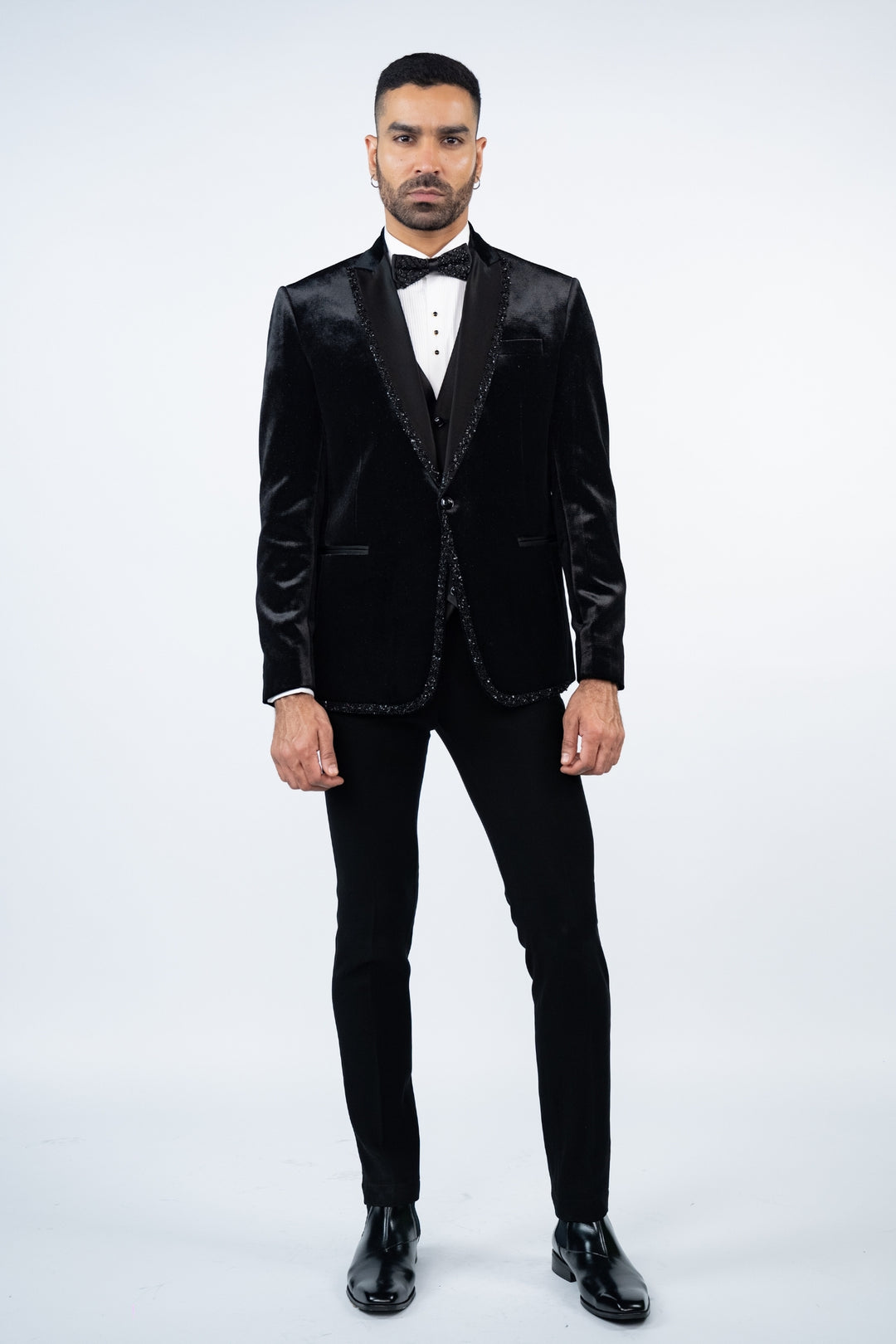 Black Shimmery Velvet Tuxedo