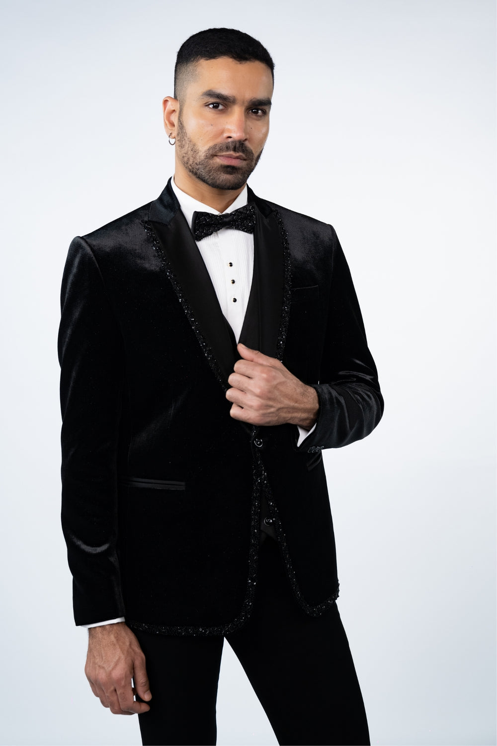 Black Shimmery Velvet Tuxedo