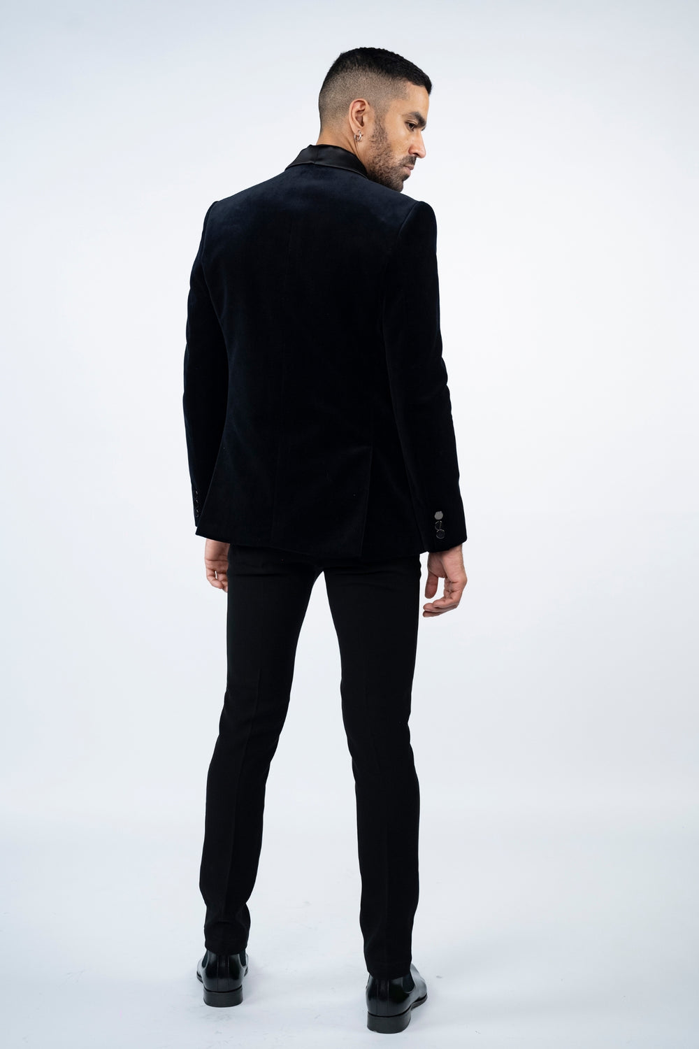 Black Velvet Shawl Lapel Tuxedo