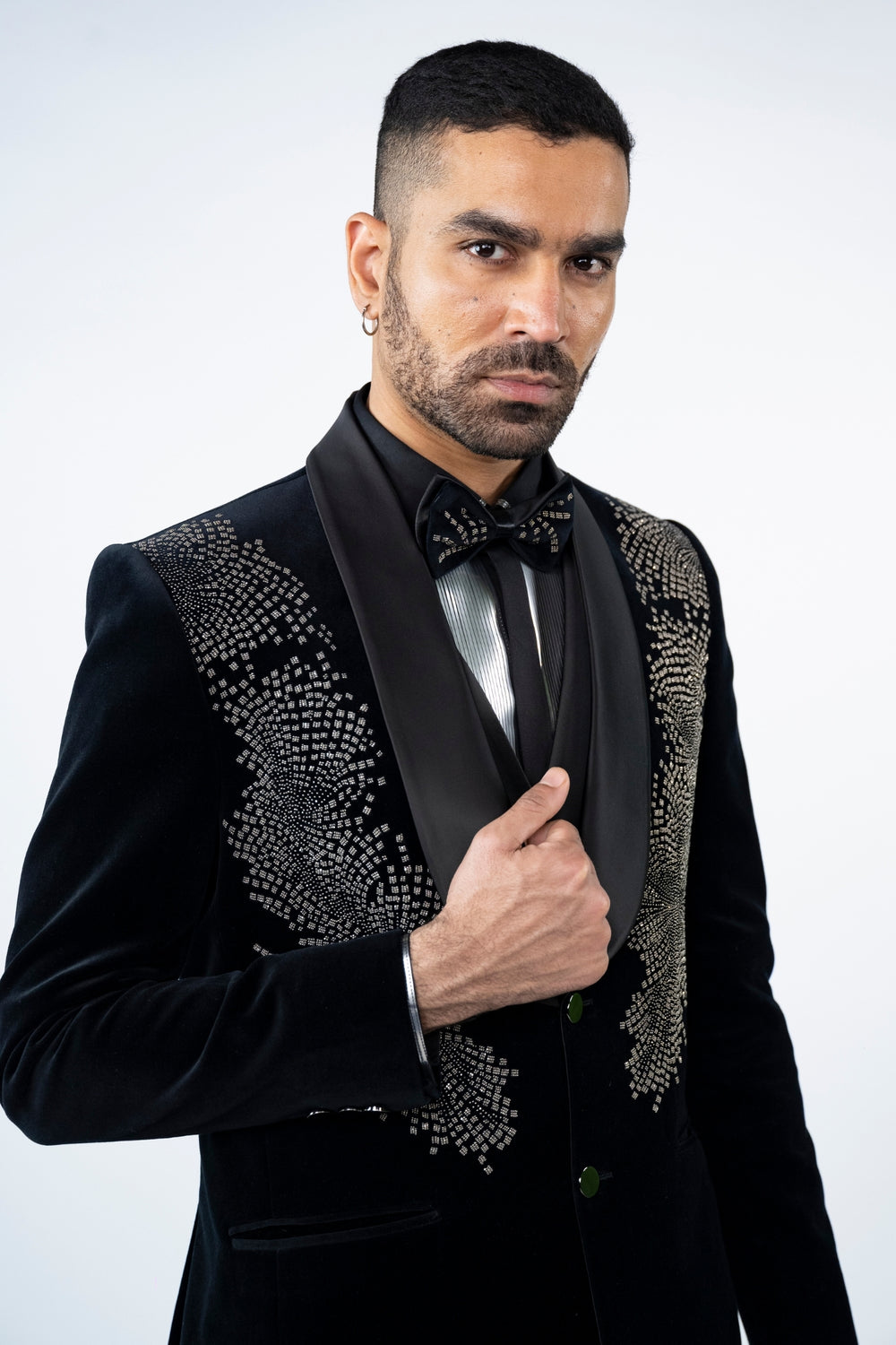 Black Velvet Shawl Lapel Tuxedo