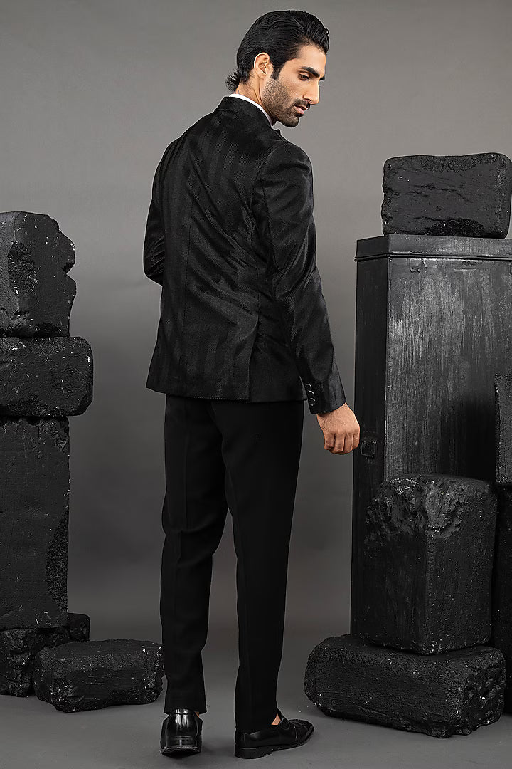 Black Velvet Tuxedo Set