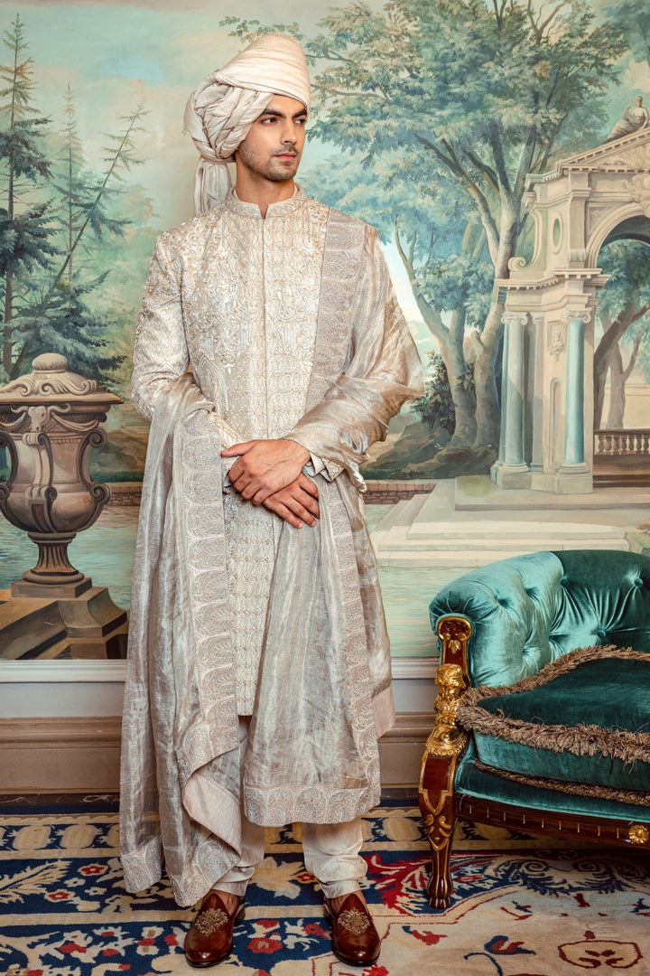 Champagne Gold Chandelier Sherwani
