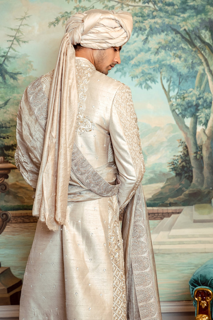 Champagne Gold Chandelier Sherwani