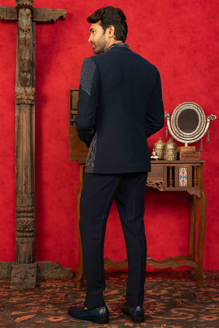 Classic Navy Blue Jodhpuri Ensemble