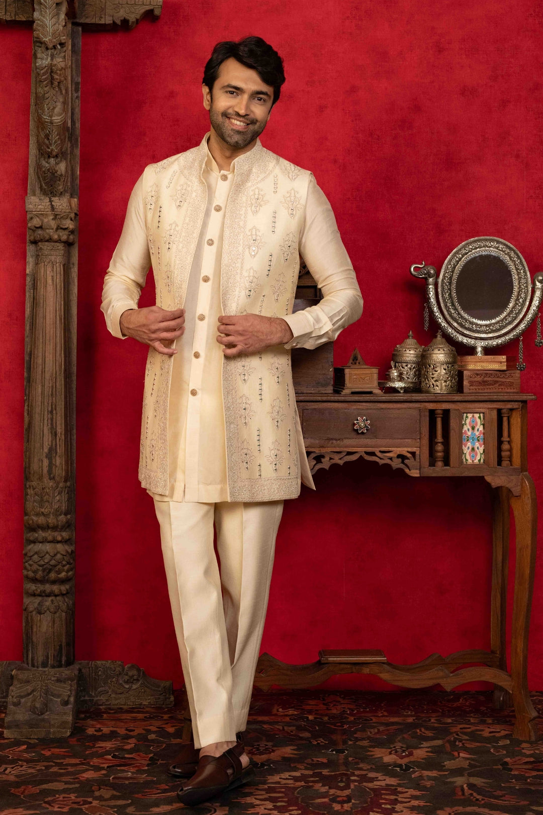 Classic Soft Peach Jacket Set – Image 7