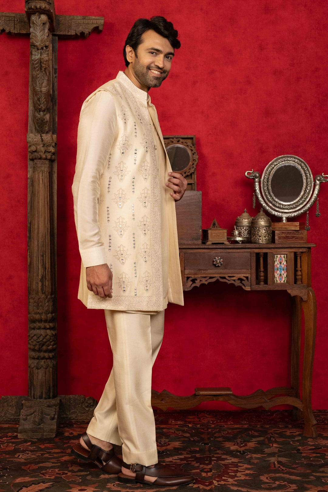 Classic Soft Peach Jacket Set – Image 5