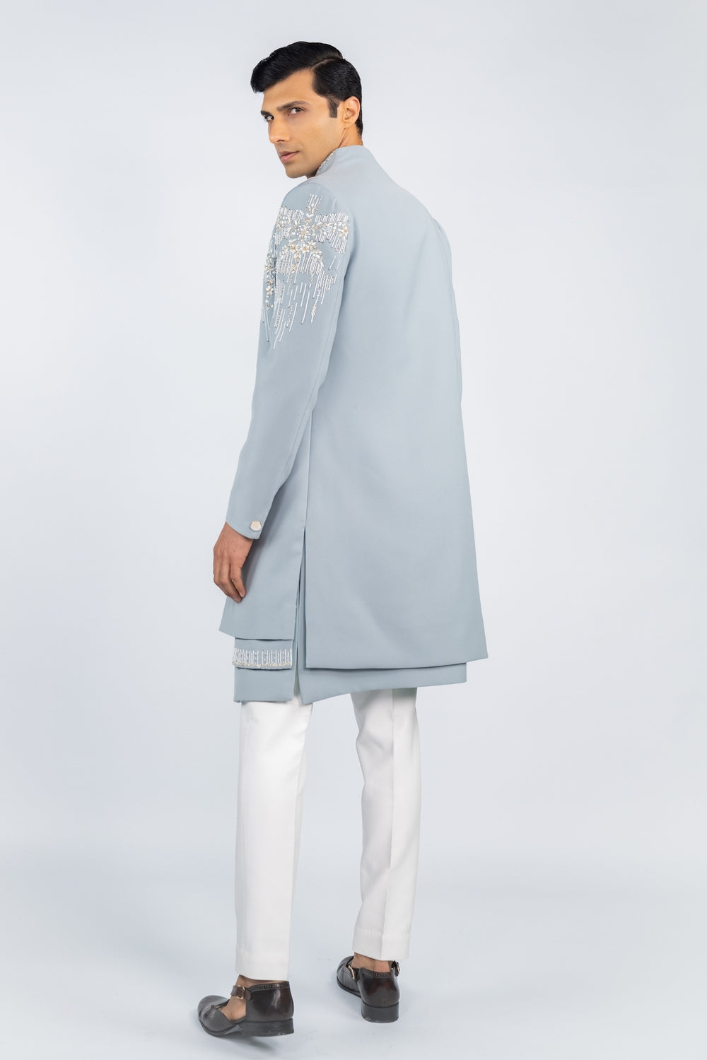 Cornflower Blue Indo Western Set