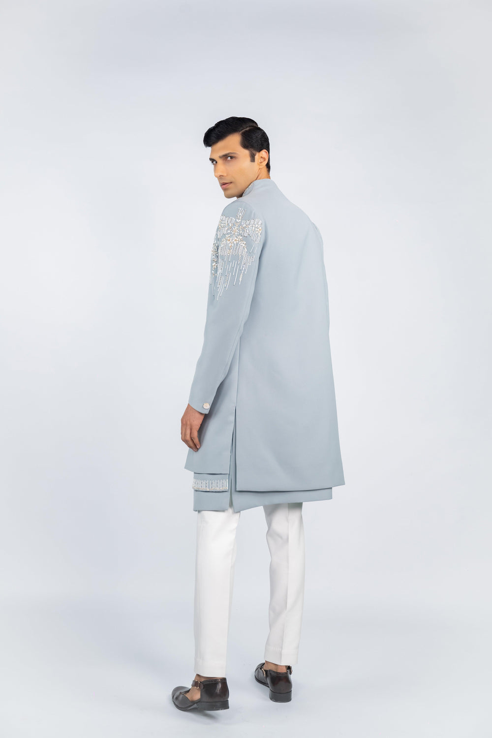 Cornflower Blue Indo Western Set