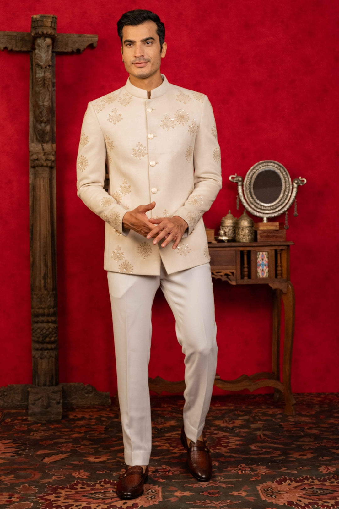 Exquisite Jodhpuri with Sequin Embroidery – Image 1