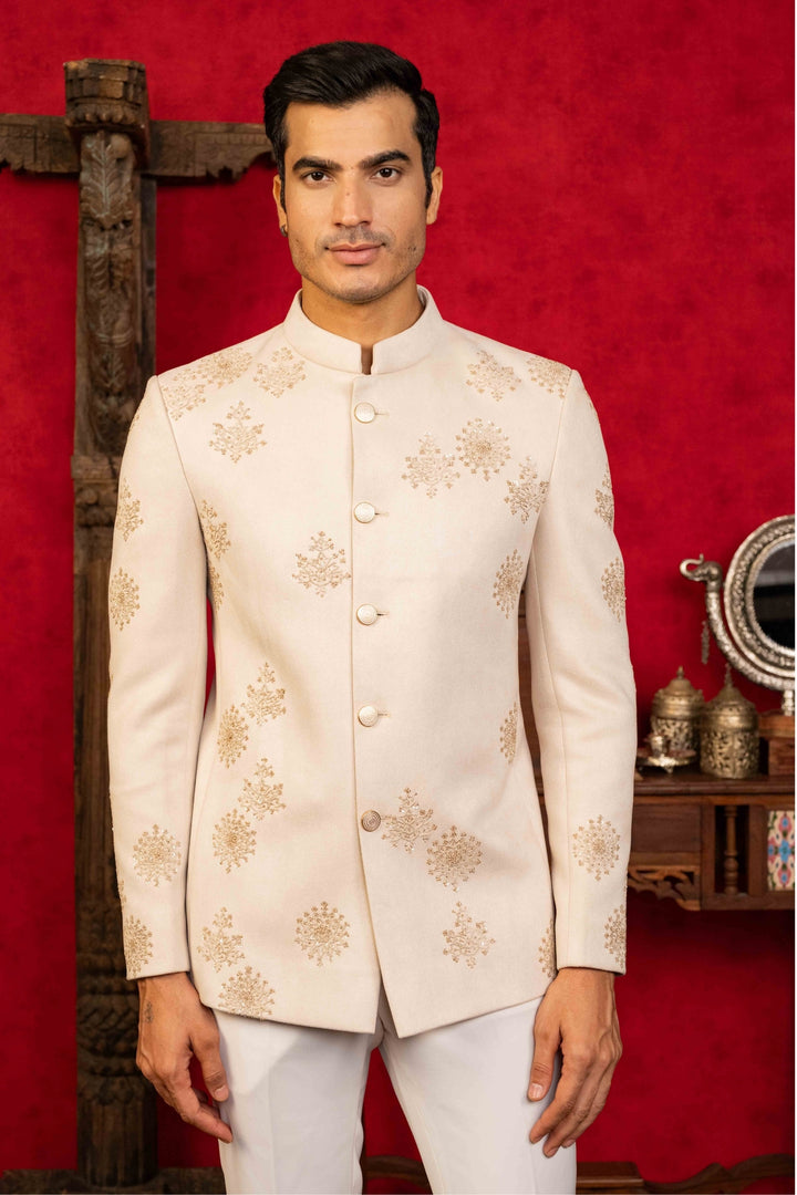Exquisite Jodhpuri with Sequin Embroidery