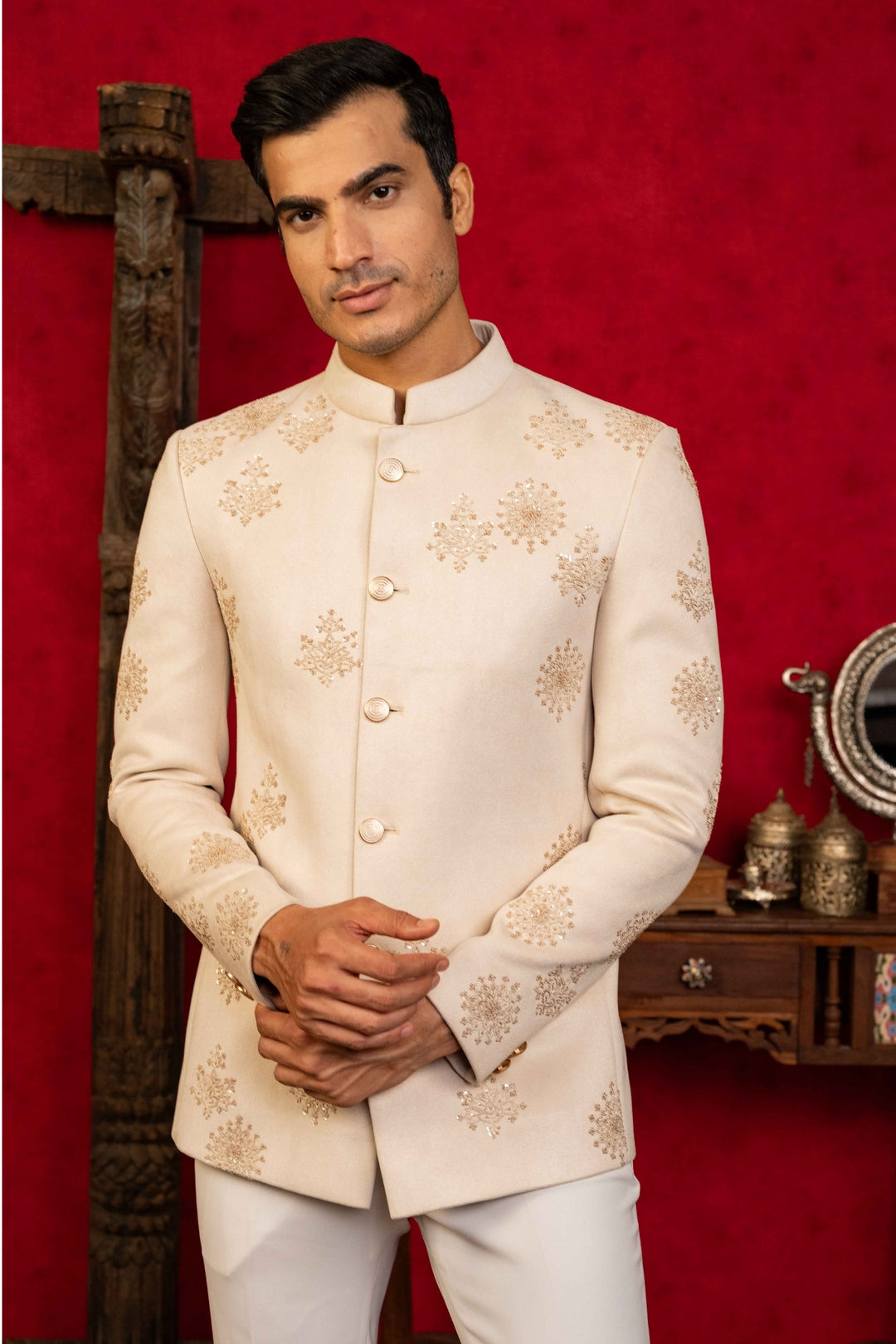 Exquisite Jodhpuri with Sequin Embroidery – Image 3