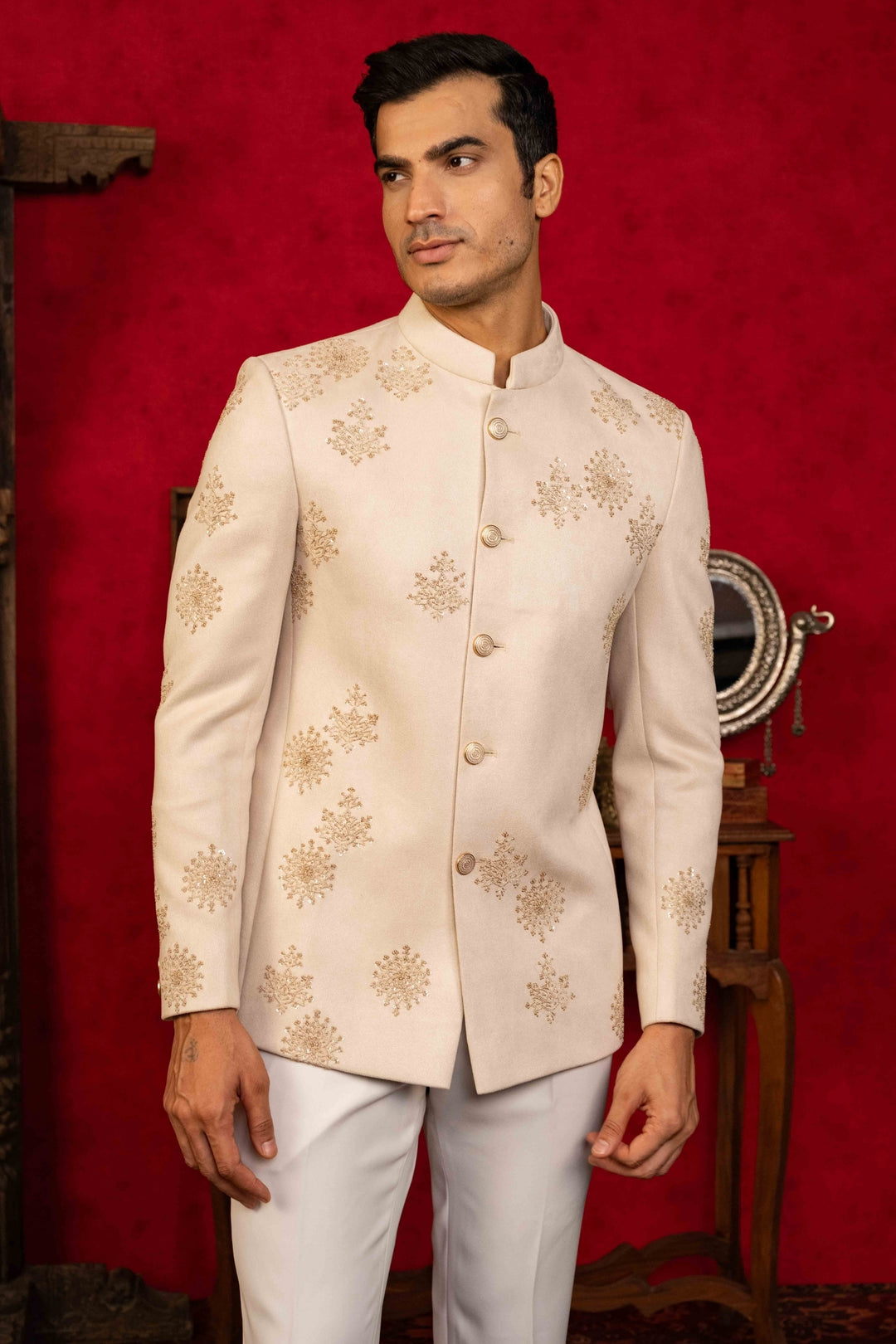 Exquisite Jodhpuri with Sequin Embroidery – Image 6