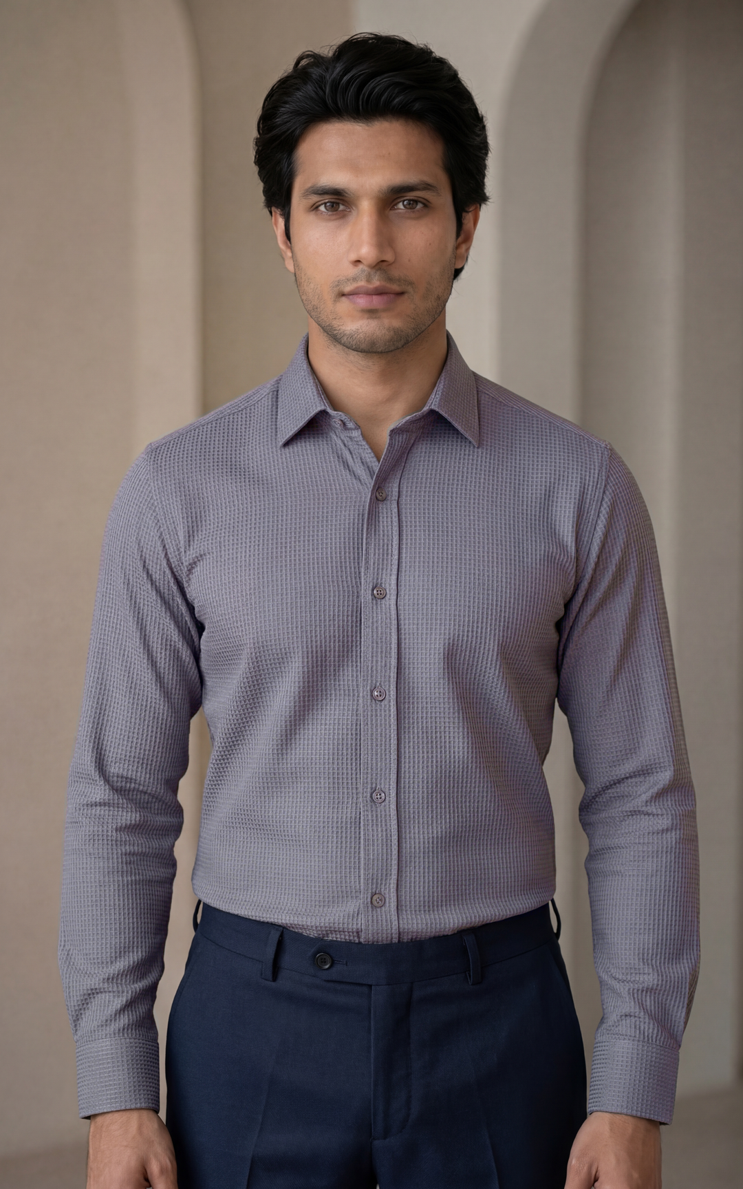 Giza Cotton Shirt for Men – Regular Fit Lightweight Casual/Formal