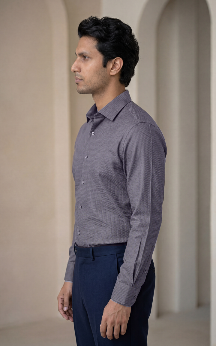 Giza Cotton Shirt for Men – Regular Fit Lightweight Casual/Formal