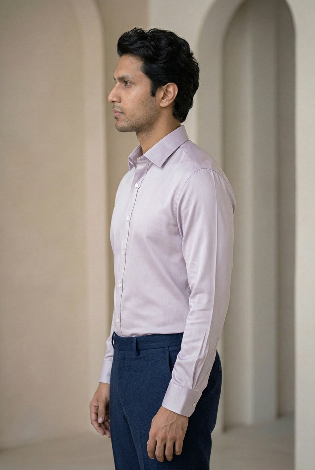 Giza Cotton Plain Formal Shirt for Men – Regular Fit – Image 4