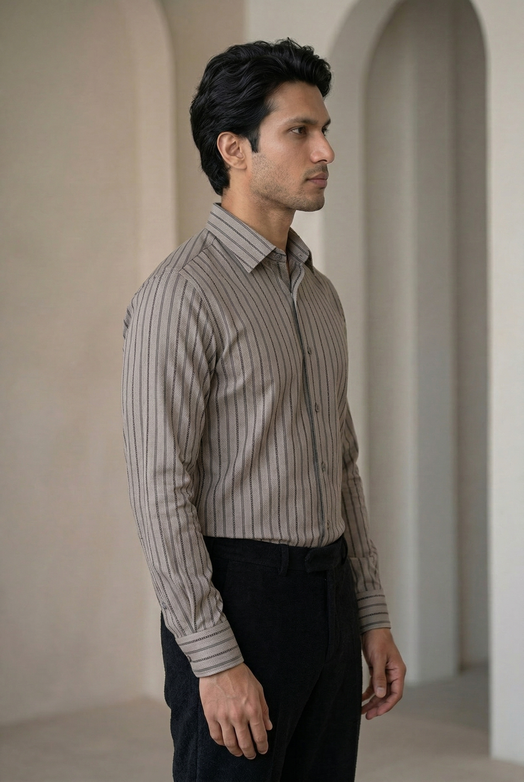 Lining Giza Cotton Shirt for Men – Regular Fit Premium Quality – Image 3