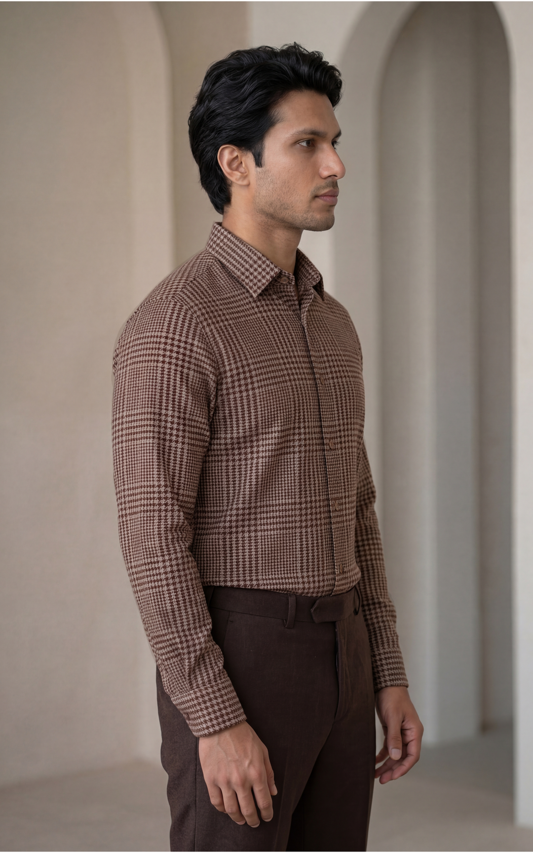 GizaFormal Checked Cotton Shirt for Men – Regular Fit Casual/ – Image 2