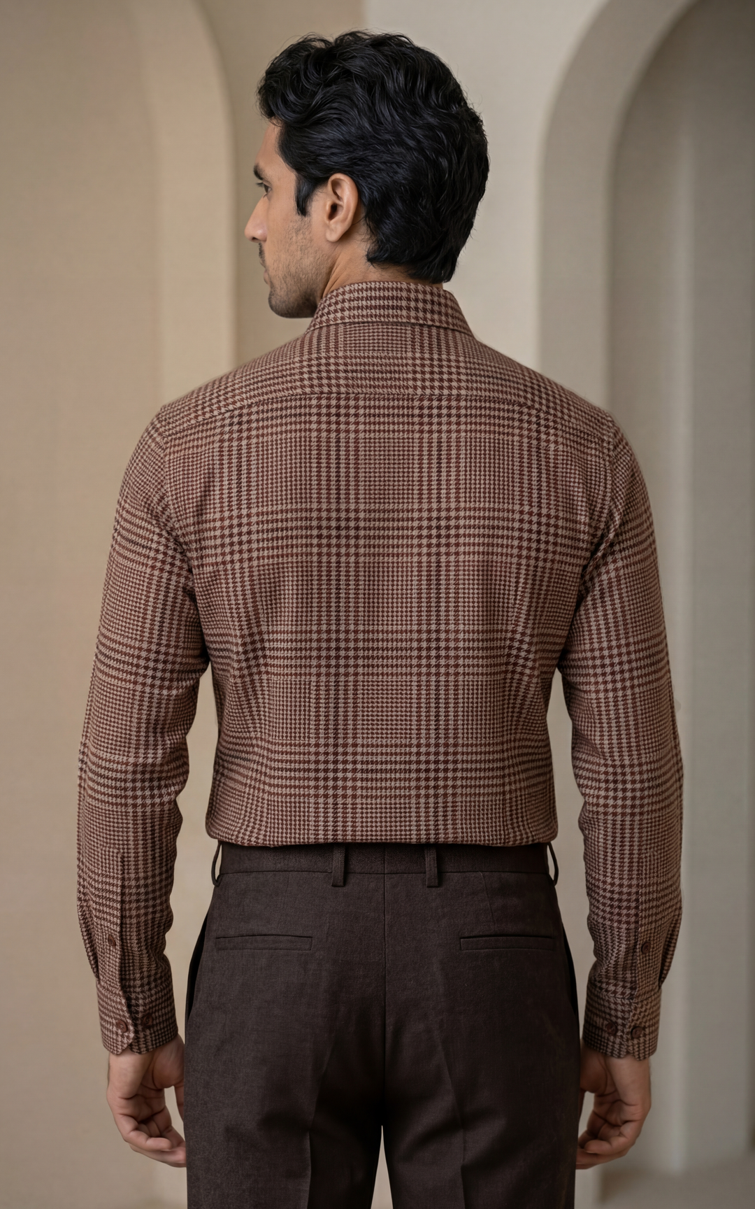 GizaFormal Checked Cotton Shirt for Men – Regular Fit Casual/ – Image 4