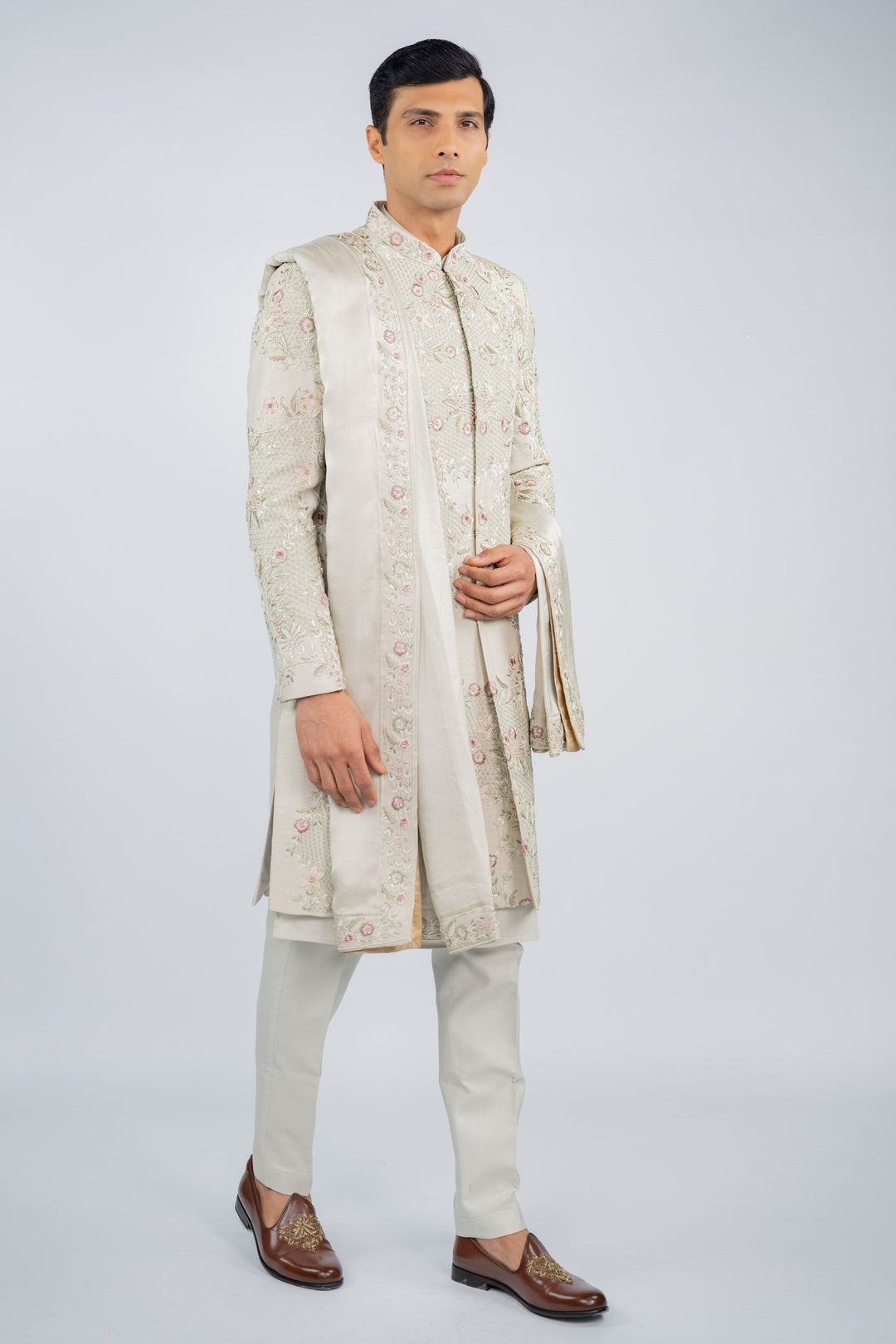 Floral Majesty Sherwani – Image 4