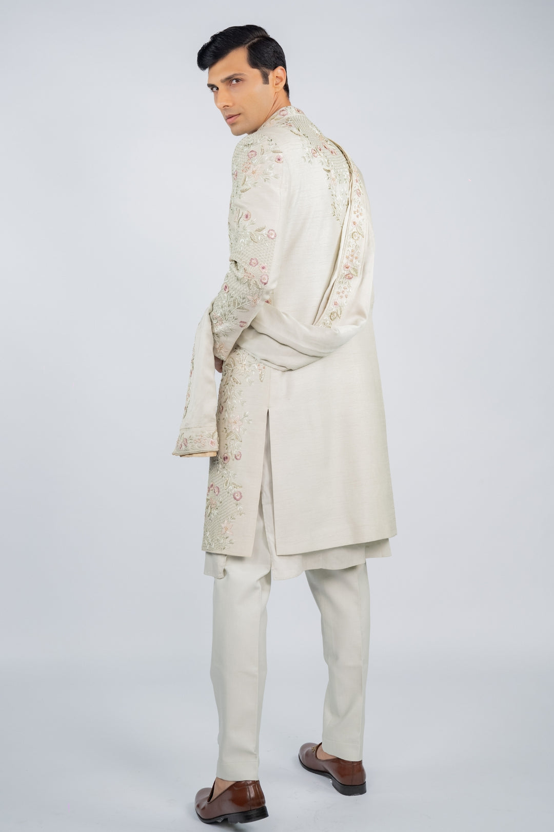 Floral Majesty Sherwani – Image 2