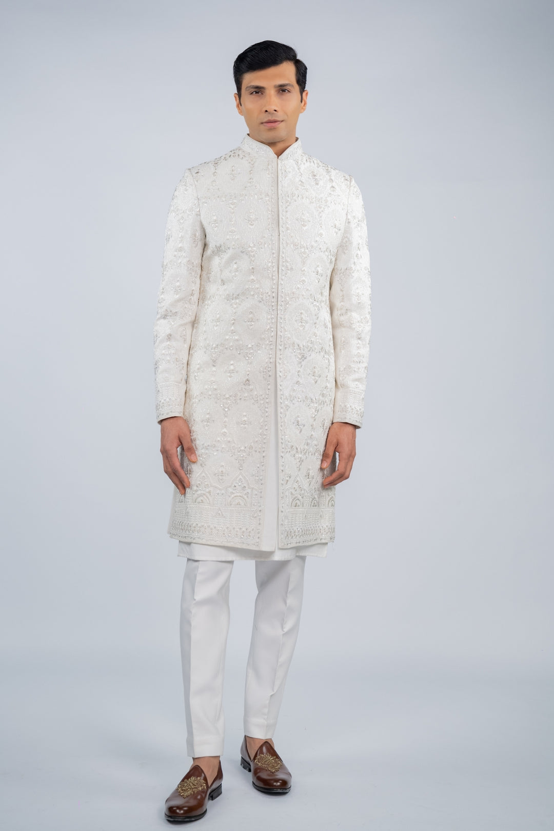 Ivory Affair Sherwani – Image 1