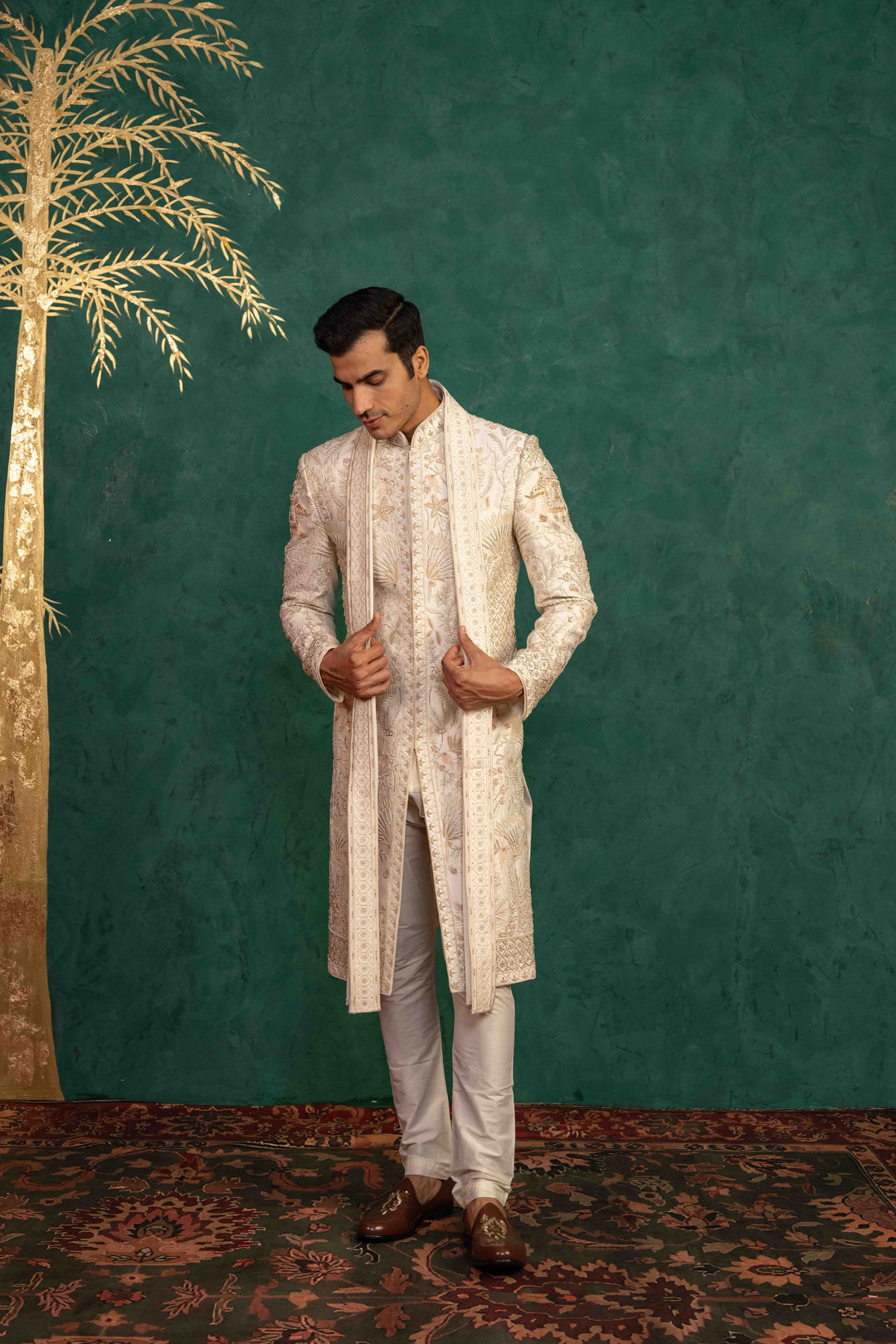 Ivory  Sherwani – Image 5