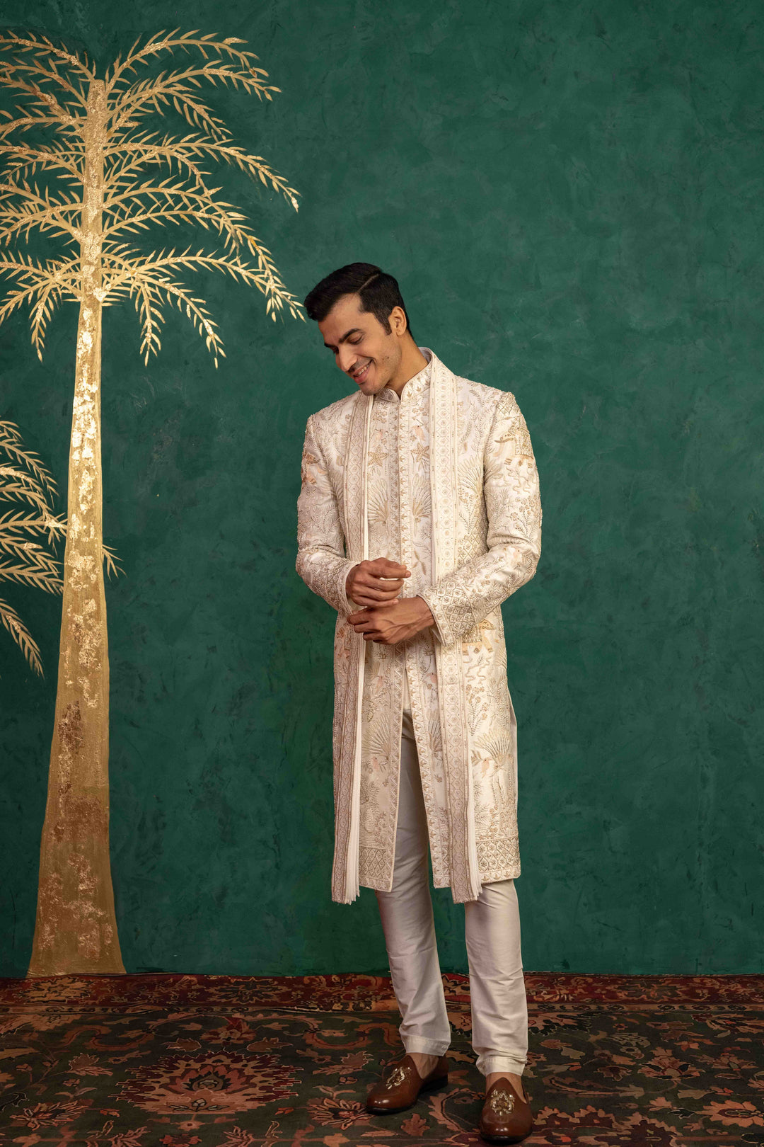 Ivory  Sherwani – Image 6