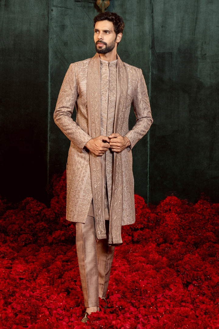 Mocha Majesty Sherwani