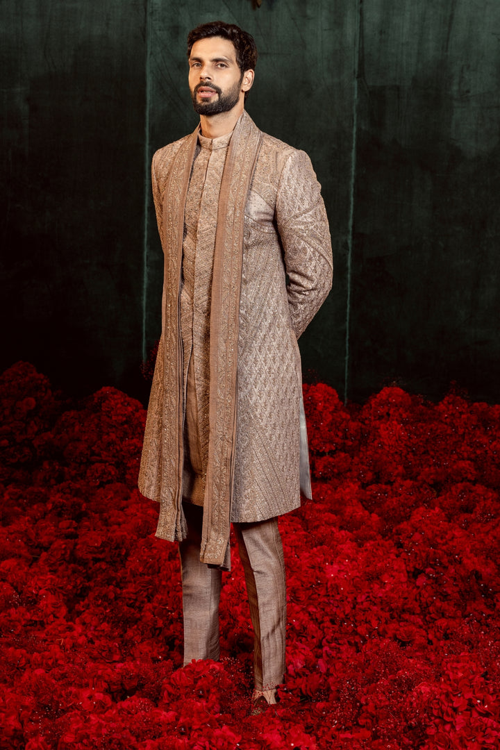 Mocha Majesty Sherwani