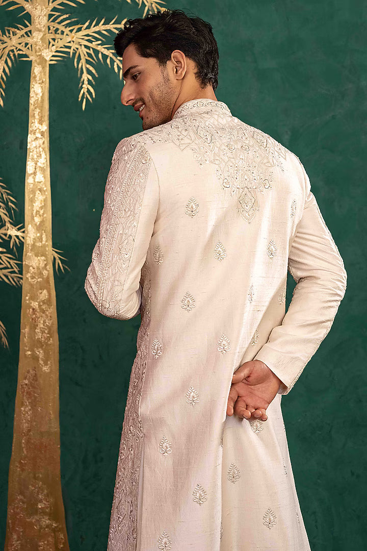 Powder Pink Sherwani Set