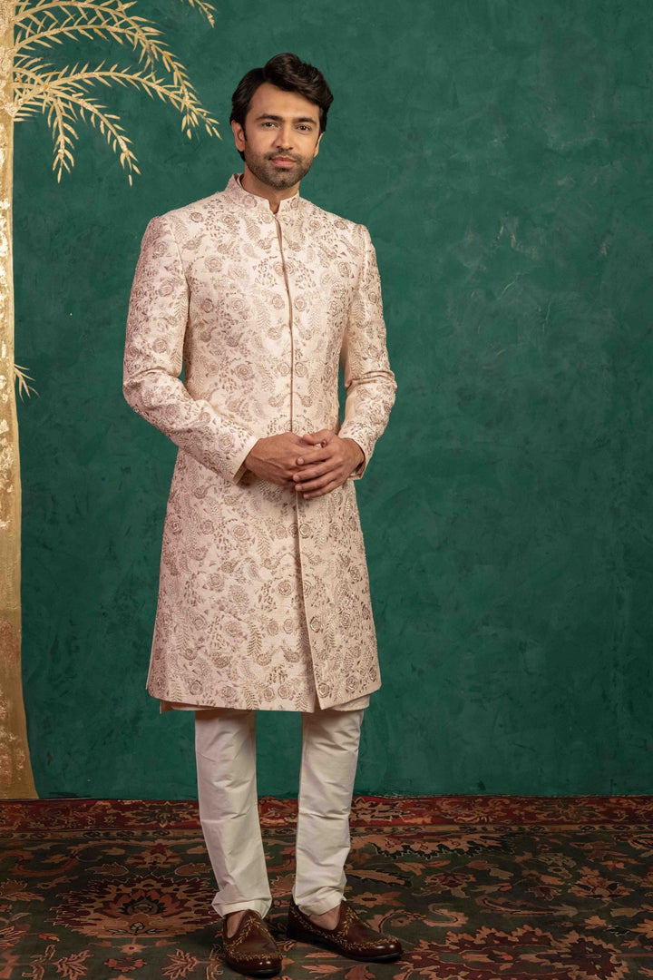 Radiant Blush Pink Sherwani