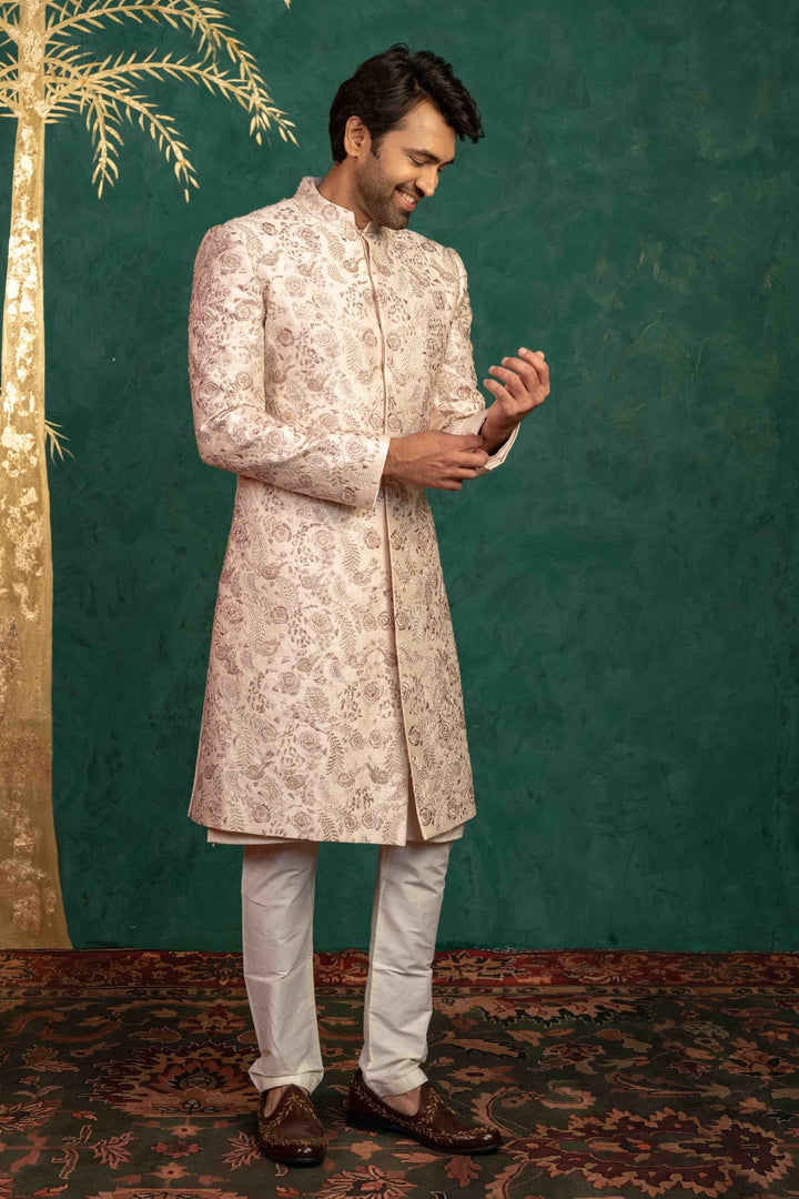 Radiant Blush Pink Sherwani